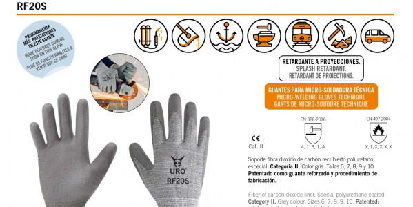 Novedades guantes microsoldadura URO RF20S